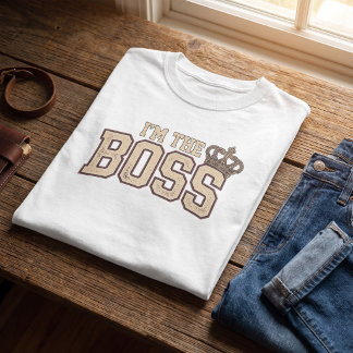 Camiseta Soy La Jefa Mamá Divertida Maternidad Combinable