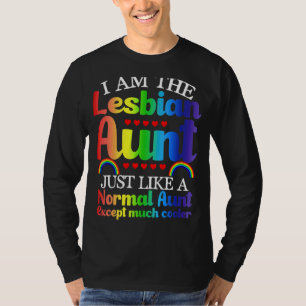 Camiseta Soy La Lésbica Tía Orgullo Arcoiris Mes Lgbtq Su