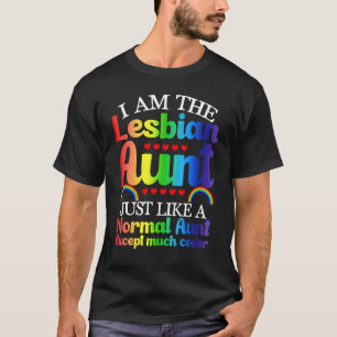 Camiseta Soy La Lésbica Tía Orgullo Arcoiris Mes Lgbtq Su