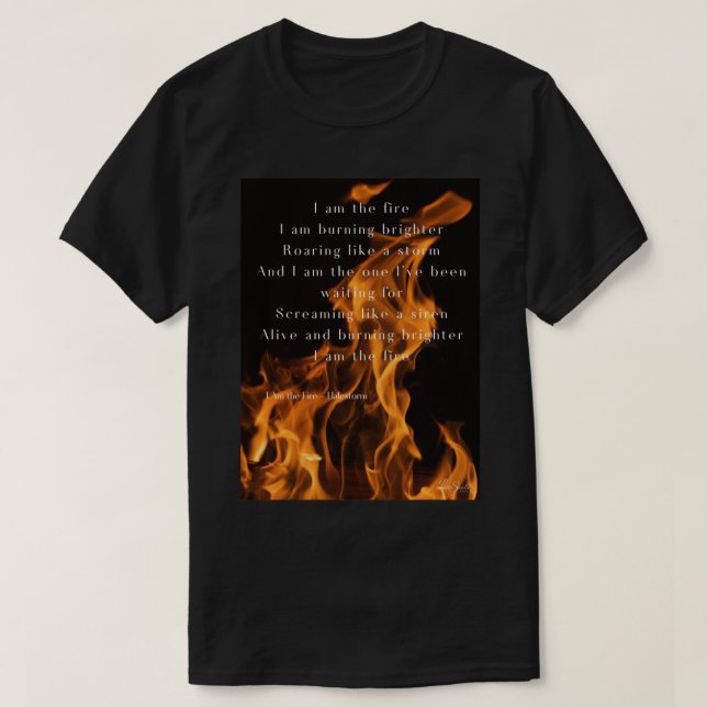 Camiseta Soy la letra del incendio - Halestorm Premium Scoo (Diseño del anverso)