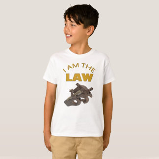 Camiseta Soy la ley con una ametralladora m4a1