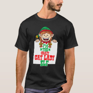 Camiseta Soy la loca de los gatos elfa familia de elfa coin