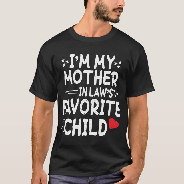 Camiseta Soy la madre en la ley favorita de la hija diverti (Anverso)