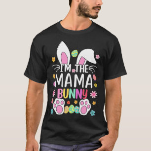 Camiseta Soy la mamá conejita dulce conejo de Pascua, oreja