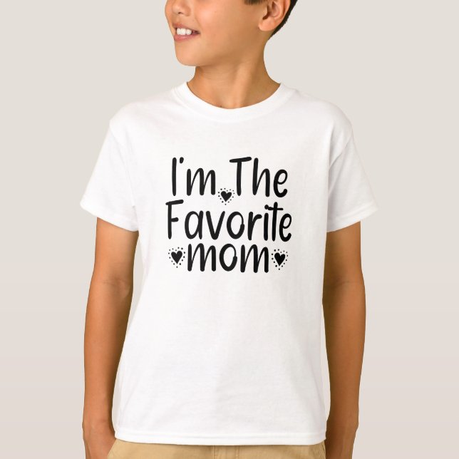 Camiseta Soy la mamá favorita (Anverso)