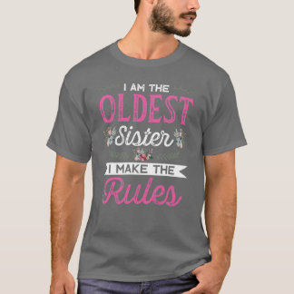 Camiseta Soy la Mayor Hago las Reglas Hermana Mayor Hija