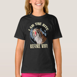 Camiseta  Soy la Mordida Antes de WiFi Tigre Dientes de Sab