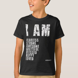 Camiseta Soy La Motivación De Dios Sin Miedo, Fuerte, Bendi