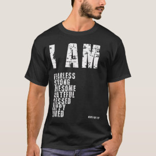 Camiseta Soy La Motivación De Dios Sin Miedo, Fuerte, Bendi