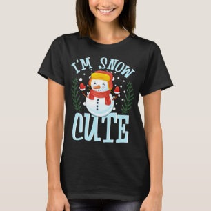 Camiseta Soy la nieve linda en invierno, el clima de invier