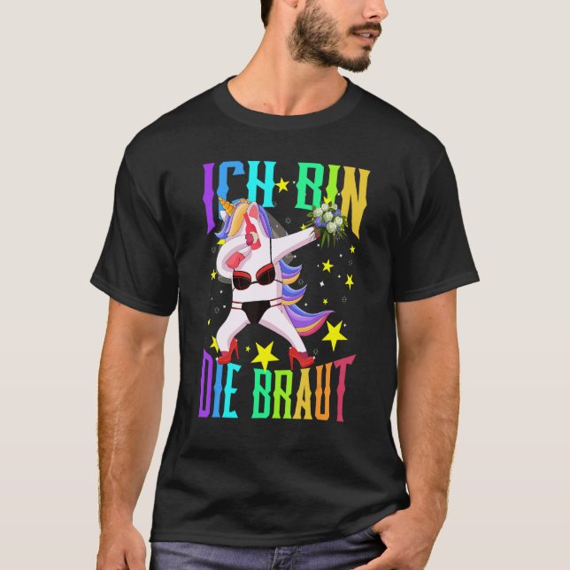 Camiseta Soy La Novia Jga Unicornio Boda Despedida de Solte (Anverso)
