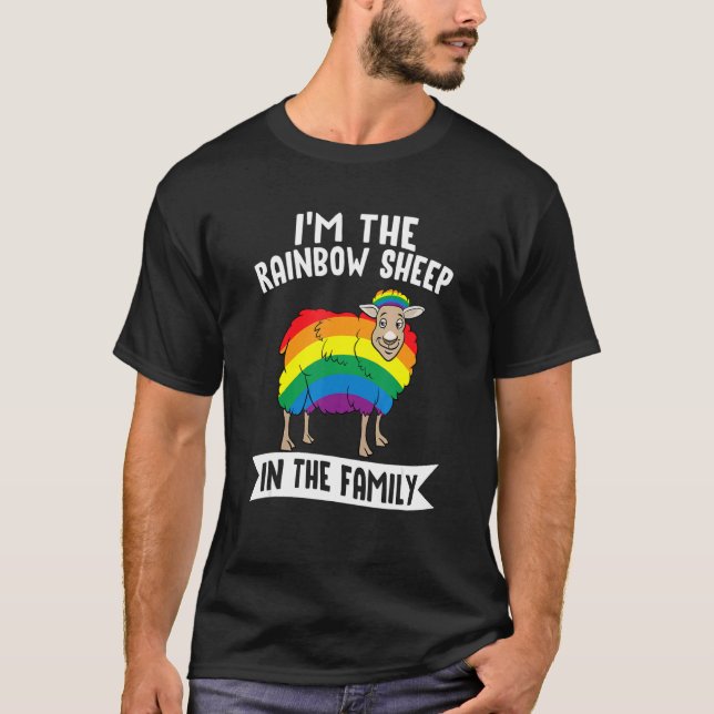 Camiseta Soy La Oveja Arcoiris De La Familia Lgbtq+ Love Eq (Anverso)