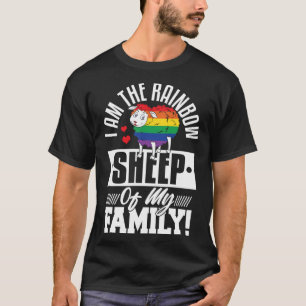 Camiseta Soy la oveja arcoiris de mi familia Gif Gay Pride