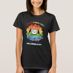 Camiseta Soy la oveja arcoíris en la familia divertida LGBT