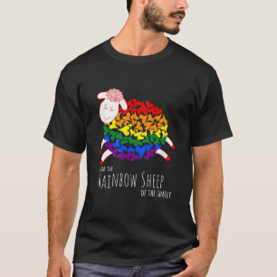 Camiseta Soy la oveja del arcoíris Oveja linda LGBTQ & LGBT