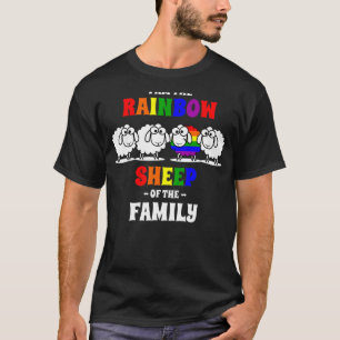 Camiseta Soy la oveja gay arcoiris del orgullo gay familiar