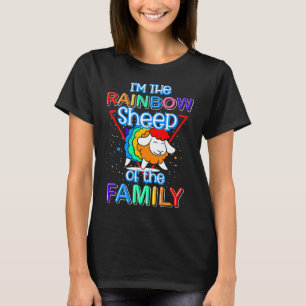 Camiseta Soy la oveja gay arcoiris del orgullo gay familiar