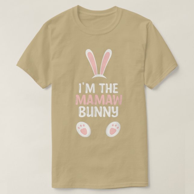 Camiseta Soy la Pascua de la Familia Mamaw Bunny  (Diseño del anverso)