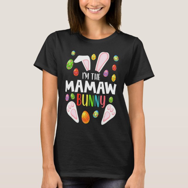 Camiseta Soy la pascua familiar divertida Mamaw Bunny (Anverso)