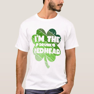 Camiseta Soy La Pelirroja Borracha, Pat De Bebida De Trébol
