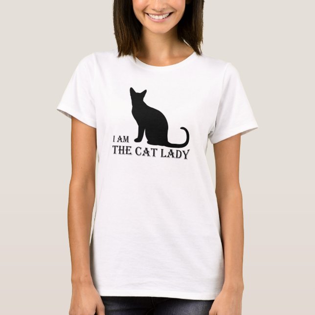 Camiseta Soy la señora Women's TShirt del gato (Anverso)