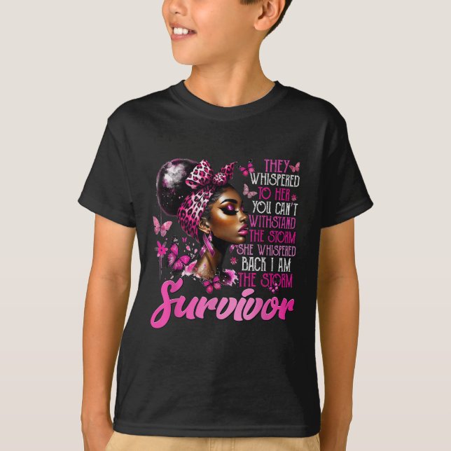 Camiseta Soy La Sobreviviente Mujer Negra Adquirida Por El  (Anverso)
