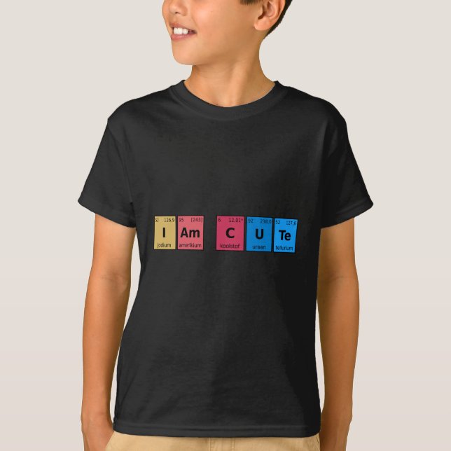 Camiseta Soy la Tabla Periódica Linda (Anverso)