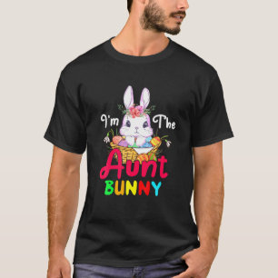 Camiseta Soy la tía Bunny Happy Easter Floral Bunny Match