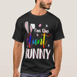 Camiseta Soy la tía Gay Lgbt Bunny Matching Family Easter