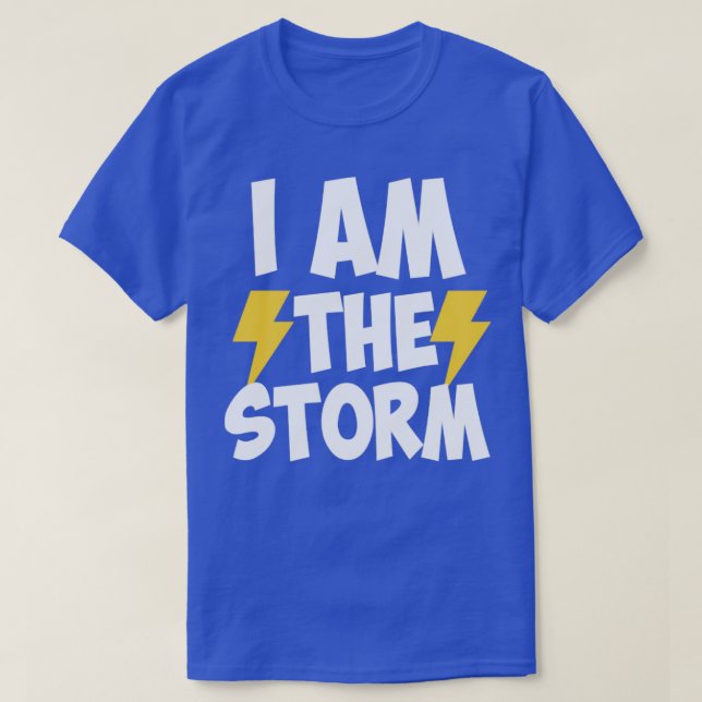 Camiseta soy la tormenta (Diseño del anverso)