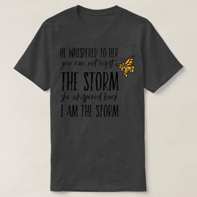 Camiseta Soy la tormenta (Diseño del anverso)