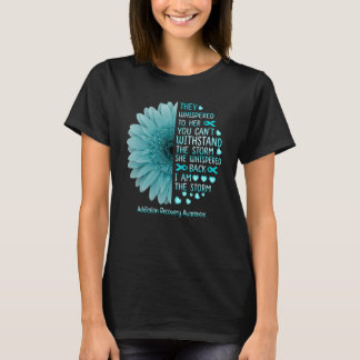 Camiseta Soy la tormenta Addiction Recovery Warrior Verde a