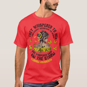 Camiseta Soy la tormenta Albinismo Conciencia Mujer Dorada