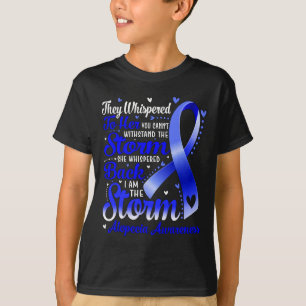 Camiseta Soy La Tormenta Alopecia Conciencia Cinta Azul