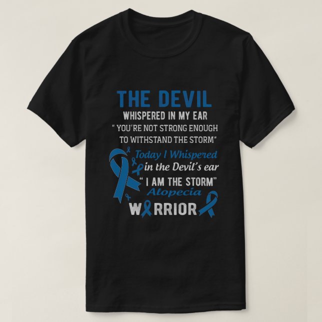 Camiseta Soy la tormenta Alopecia Warrior (Diseño del anverso)