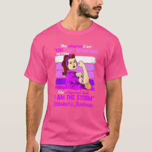 Camiseta Soy la tormenta Alzheimer Guerrera de la Concienci