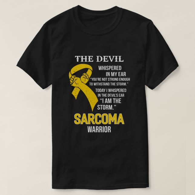 Camiseta Soy La Tormenta Apoya La Conciencia Sobre El Sarco (Diseño del anverso)