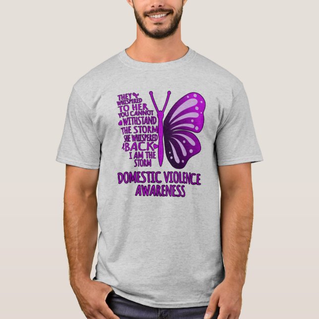 Camiseta Soy La Tormenta Apoya La Conciencia Sobre La Viole (Anverso)