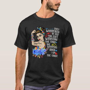 Camiseta Soy La Tormenta Autismo Mamá Pieza De Rompecabezas