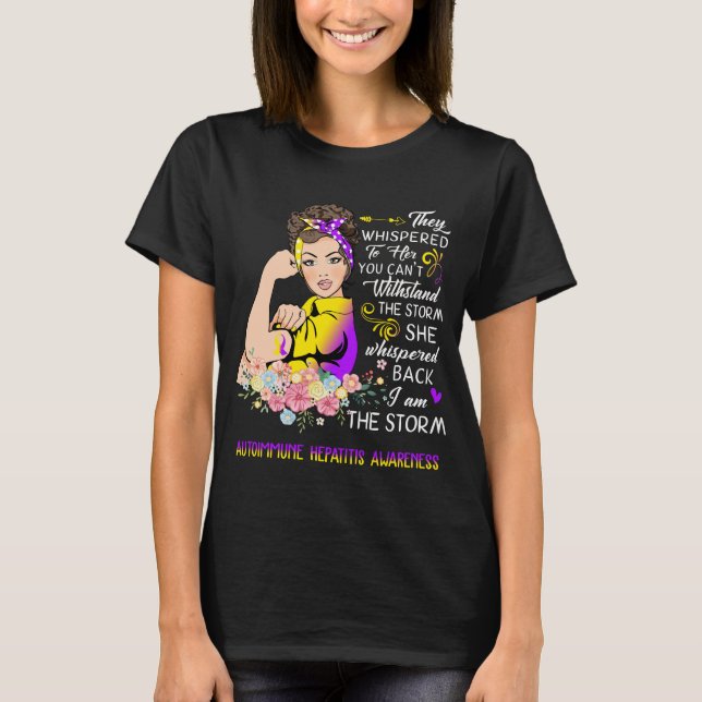 Camiseta Soy La Tormenta Autoinmune Hepatitis Conciencia (Anverso)