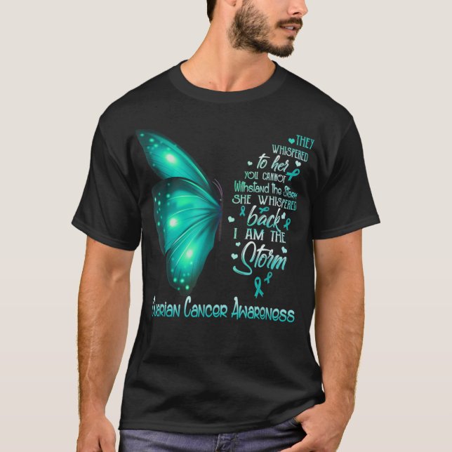 Camiseta Soy la tormenta Conciencia sobre el Cáncer de Ovar (Anverso)