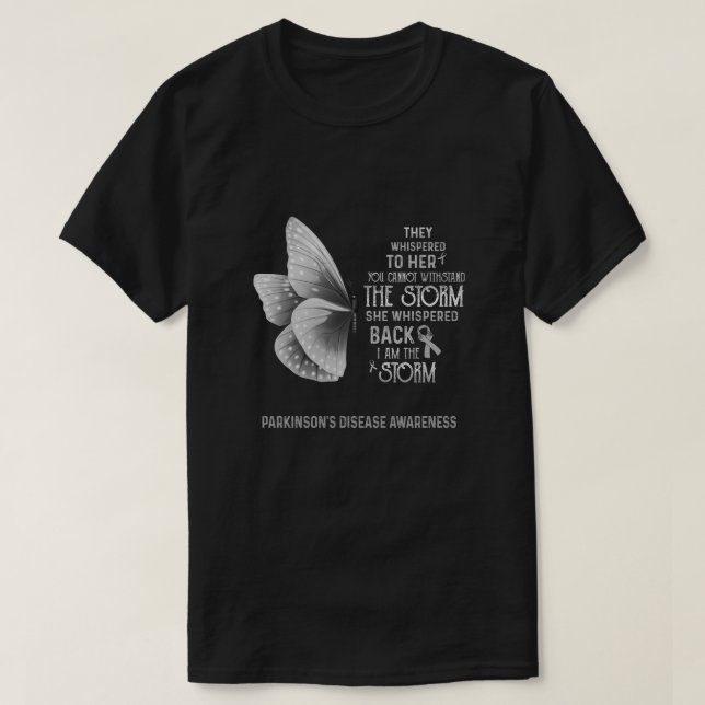 Camiseta Soy la tormenta Conciencia sobre la enfermedad de  (Diseño del anverso)