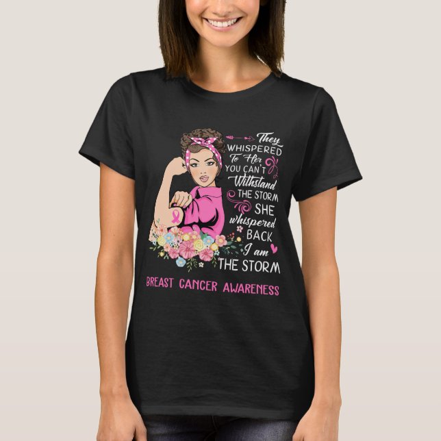 Camiseta Soy La Tormenta Concienciación Sobre El Cáncer De  (Anverso)