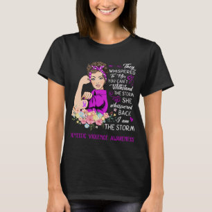 Camiseta Soy La Tormenta Concienciación Sobre La Violencia 
