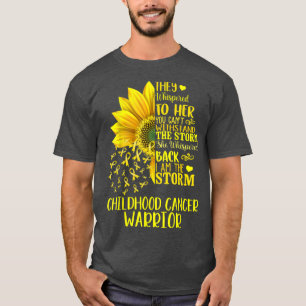 Camiseta Soy La Tormenta De Fuerte Guerrero Del Cáncer Infa