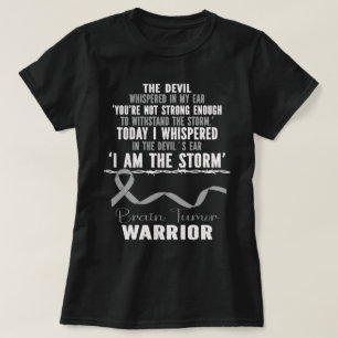 Camiseta Soy La Tormenta De La Cinta Gris Del Tumor Cerebro