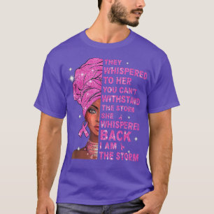 Camiseta Soy La Tormenta De La Mujer Negra Afro El Cáncer D