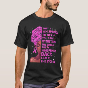 Camiseta Soy La Tormenta De La Mujer Negra Afro El Cáncer D