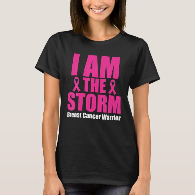 Camiseta Soy La Tormenta De La Superviviente Del Cáncer De  (Anverso)