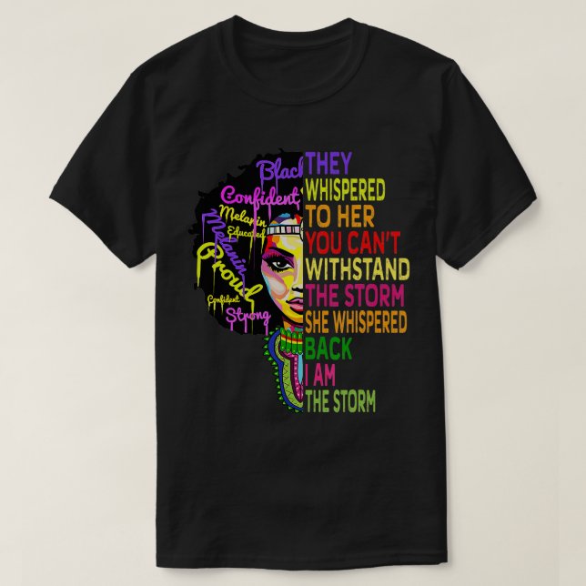 Camiseta Soy La Tormenta De Las Mujeres Tshirt Junetdecimo  (Diseño del anverso)